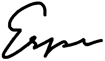 Signature of my name